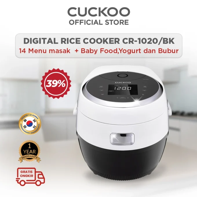 digital rice cooker cr1020bk black